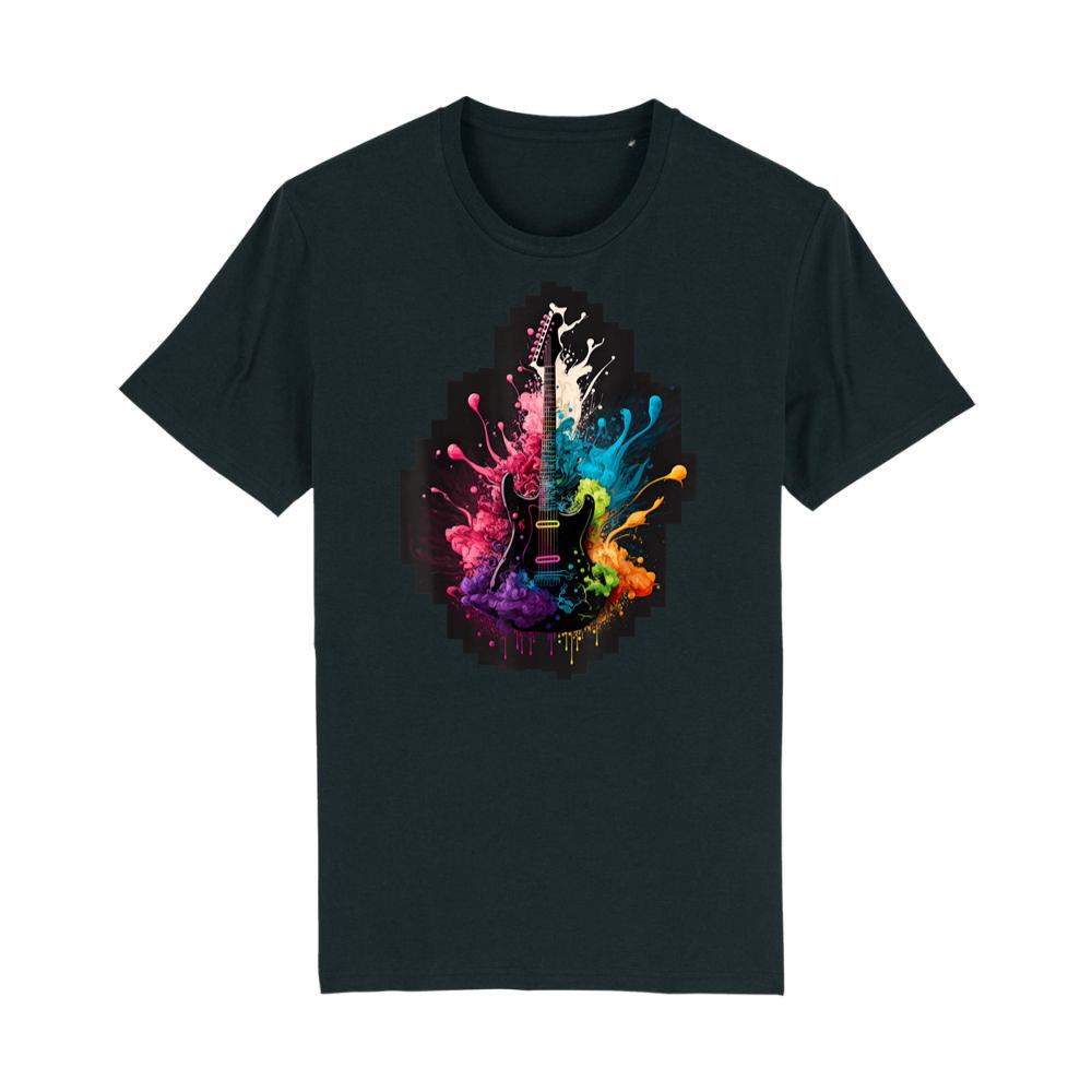 Guitar Splash - Vibrant and Colorful Guitar Design T-Shirt