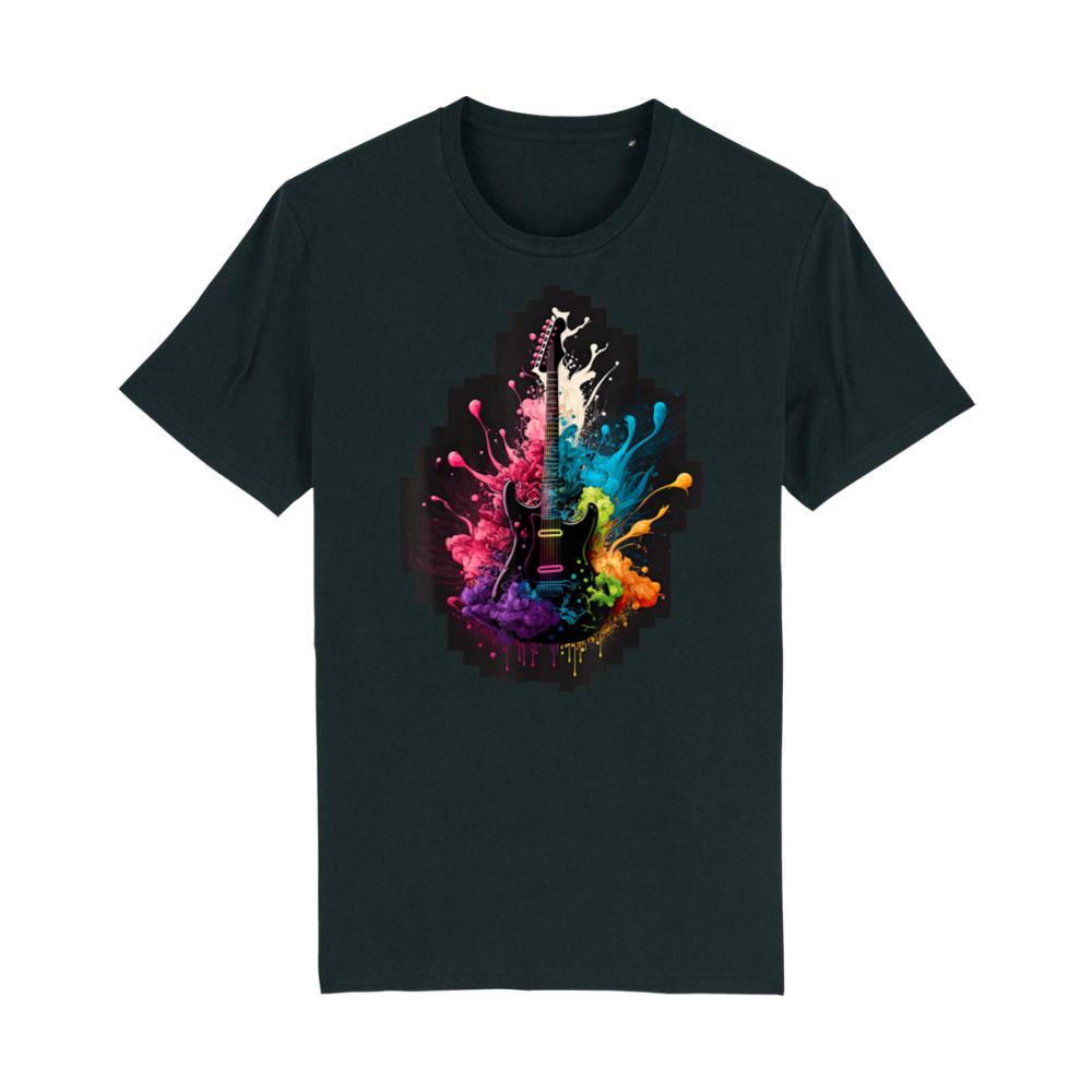 Guitar Splash - Vibrant and Colorful Guitar Design T-Shirt 