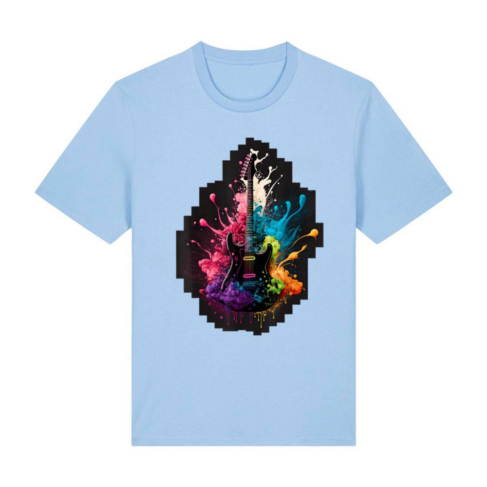Guitar Splash - Vibrant and Colorful Guitar Design T-Shirt