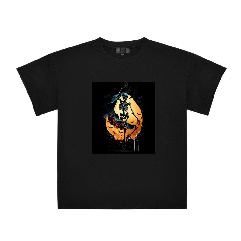Halloween Bat Skelenton Moon Glow  T-Shirts