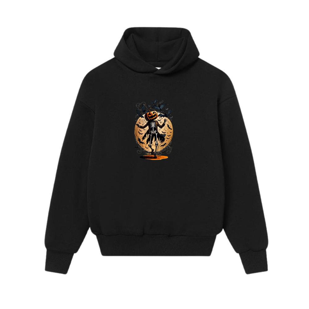 Halloween Bat Surrouding Pumpkin Night Hoodies