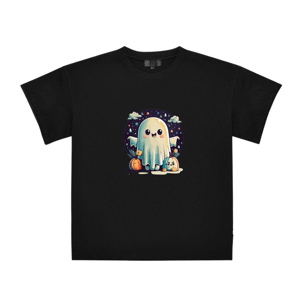 Halloween Funny Ghost With Pumpkin Friends T-Shirts