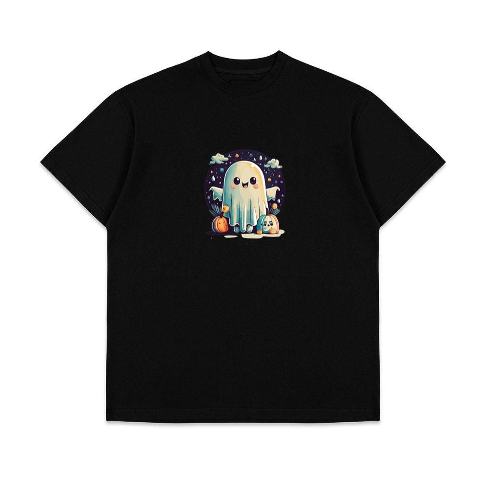 Halloween Funny Ghost With Pumpkin Friends T-Shirts