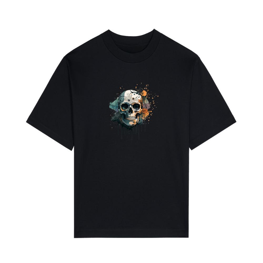 Halloween Skeleton Vintage Water Drop Art T-Shirts