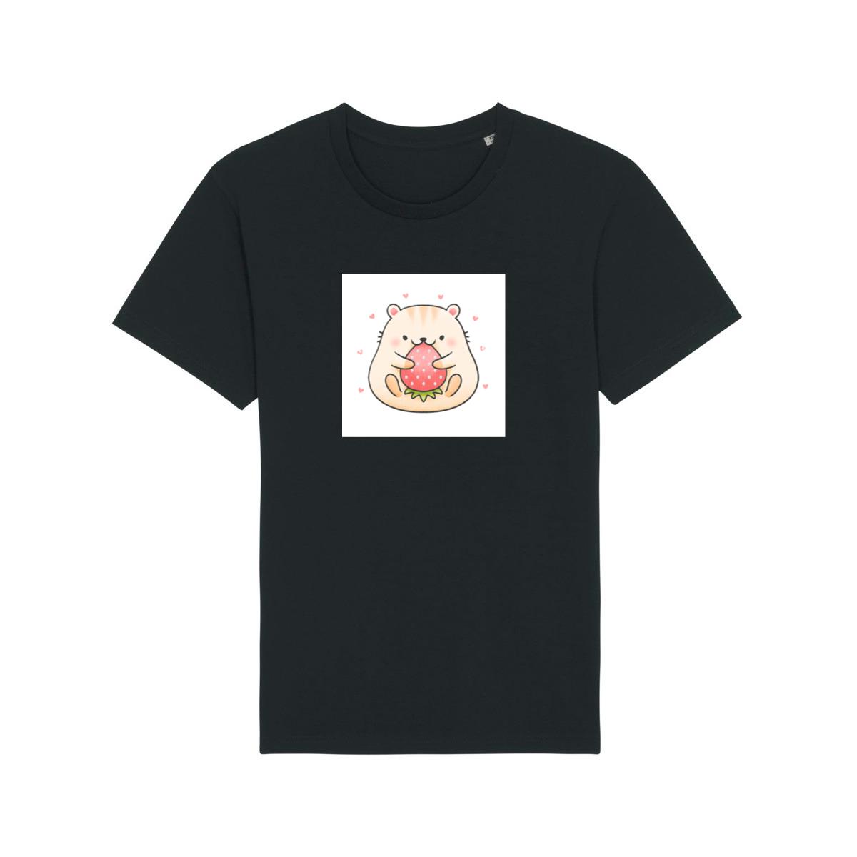 Hamster Holding Strawberry T-Shirts