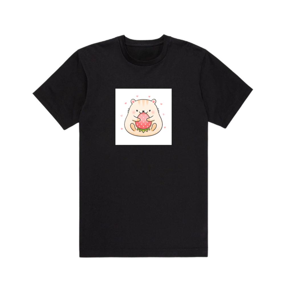 Hamster Holding Strawberry T-Shirts