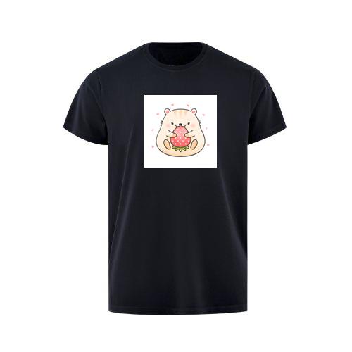 Hamster Holding Strawberry T-Shirts