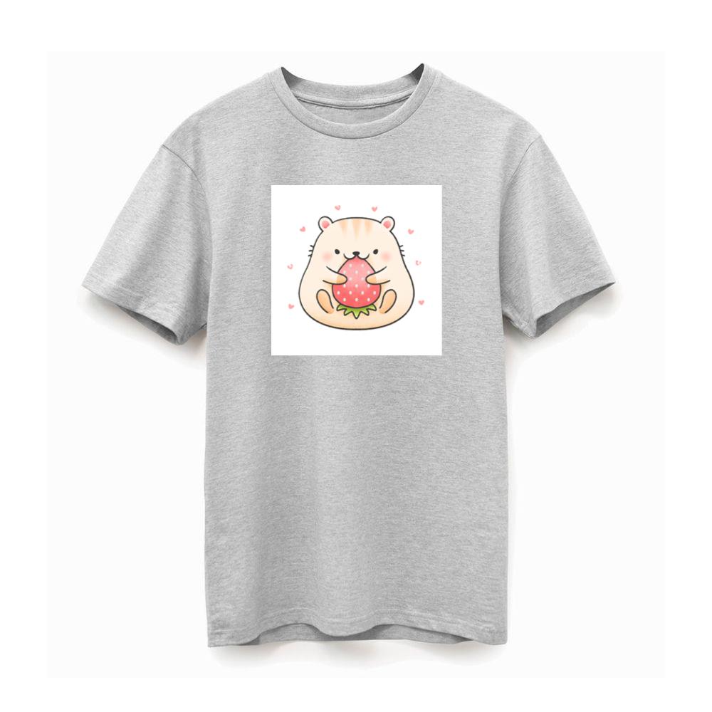 Hamster Holding Strawberry T-Shirts