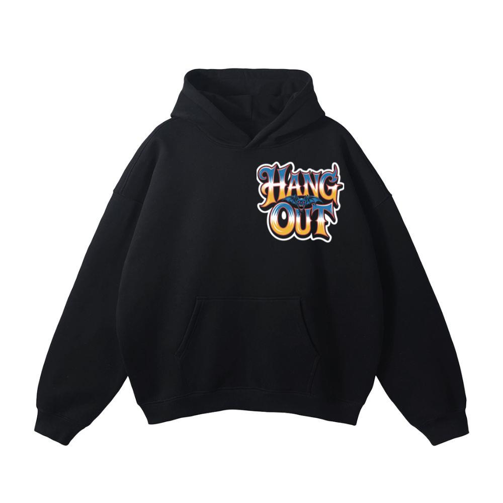 Hang Out Retro Street Graphic Hoodie