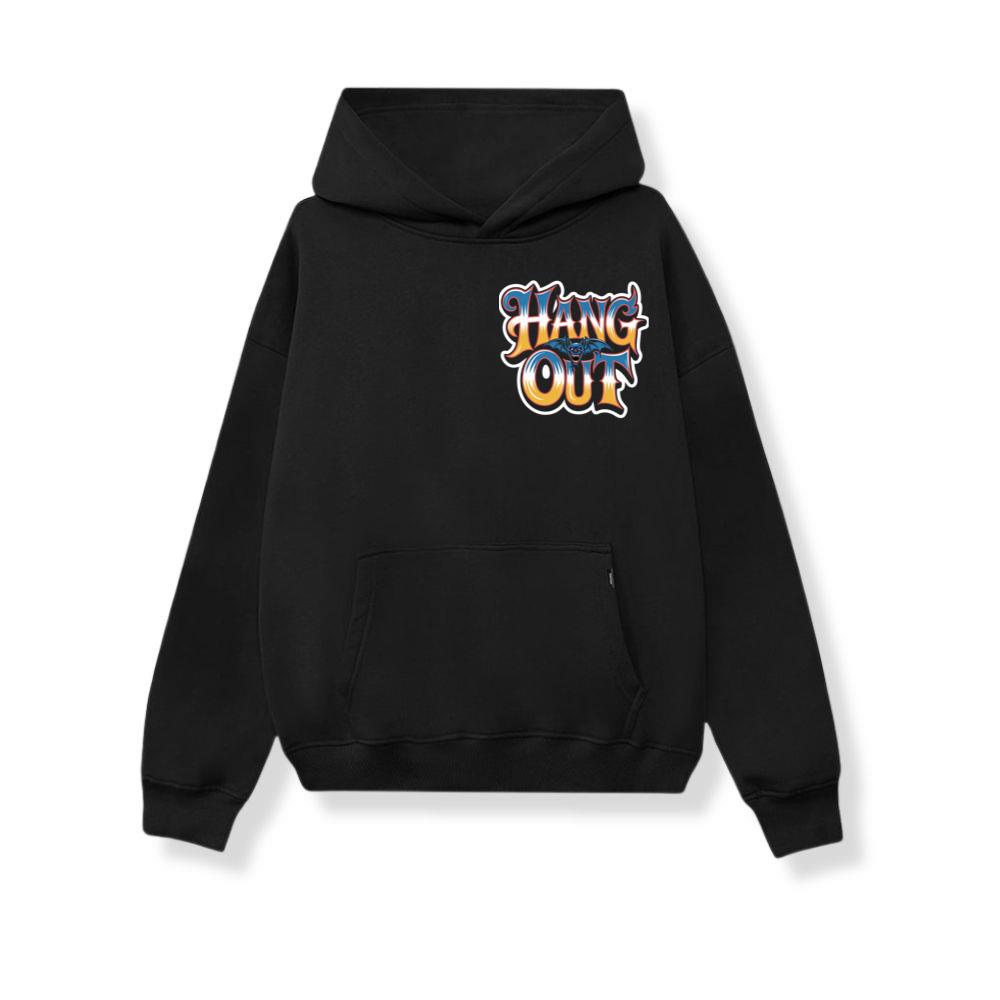 Hang Out Retro Street Graphic Hoodie - Image 2