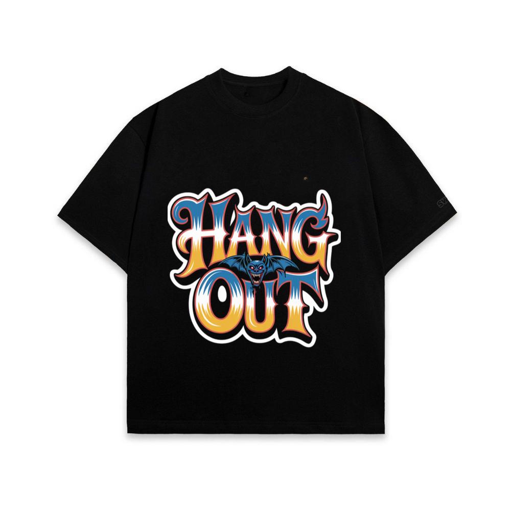Hang Out Retro Street Graphic T-Shirt