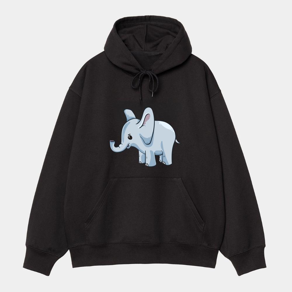 Happy Baby Cartoon Elephant Hoodie