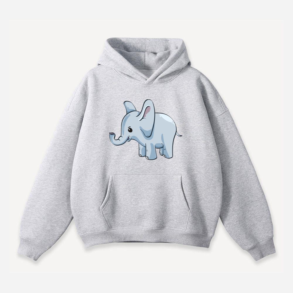 Happy Baby Cartoon Elephant Hoodies Dailyverdes