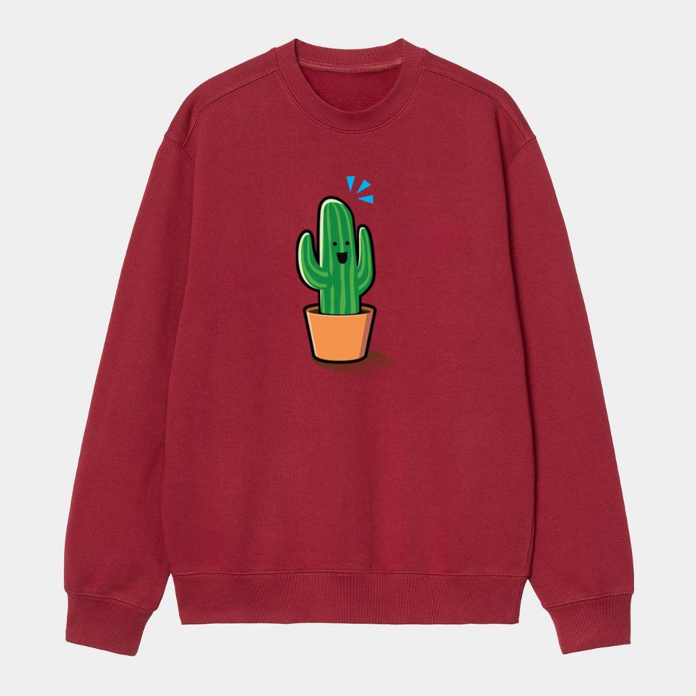 Happy Cactus Plant Sweatshirt