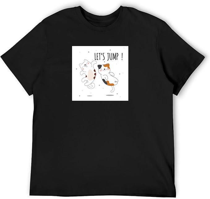 Happy Cats Saying Let's Jump T-Shirts