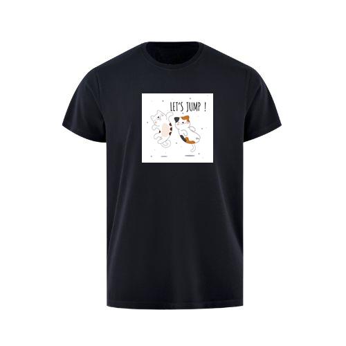 Happy Cats Saying Let's Jump T-Shirts