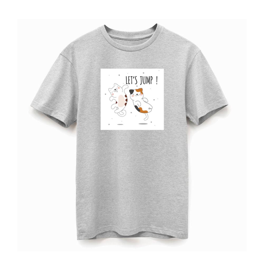 Happy Cats Saying Let's Jump T-Shirts