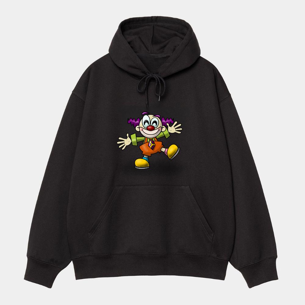 Happy Clown In Bright Outfit Hoodie