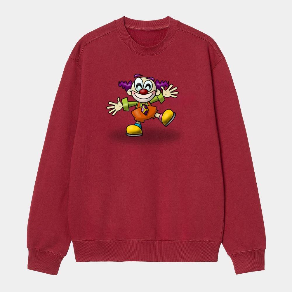 Happy Clown In Bright Outfit Sweatshirt
