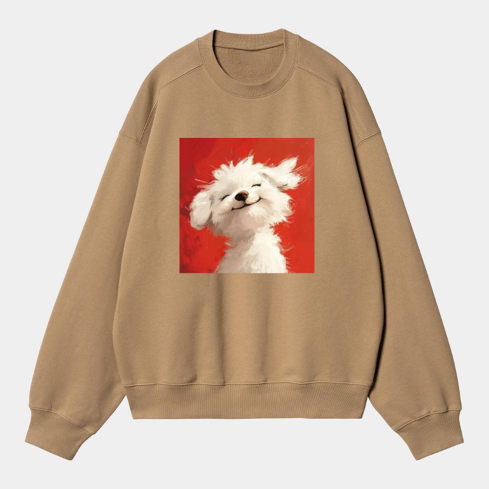 Happy Fluffy Dog Sweatshirt