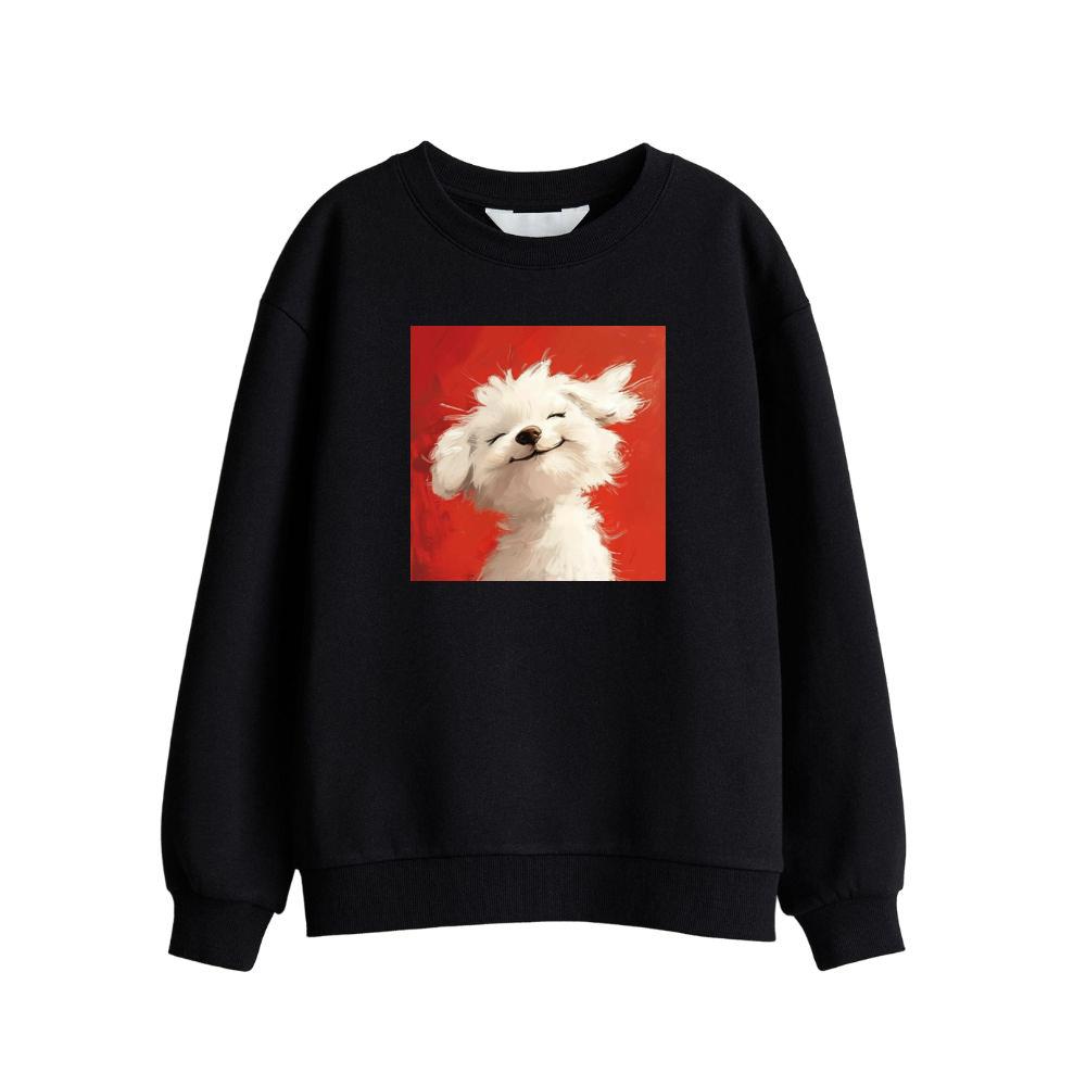 Happy Fluffy Dog Sweatshirts