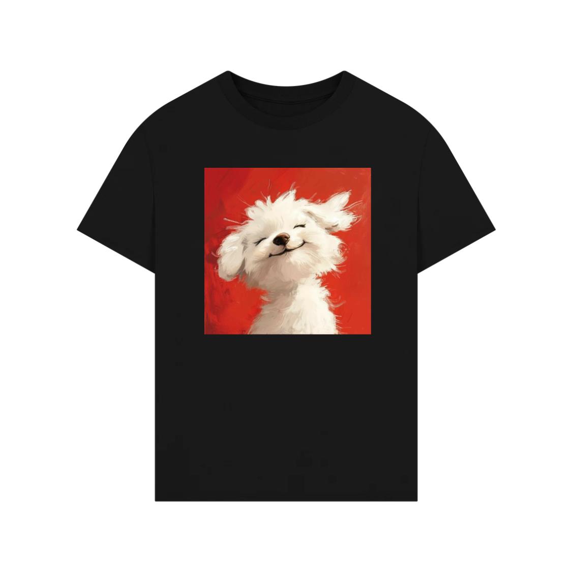Happy Fluffy Dog T-Shirt