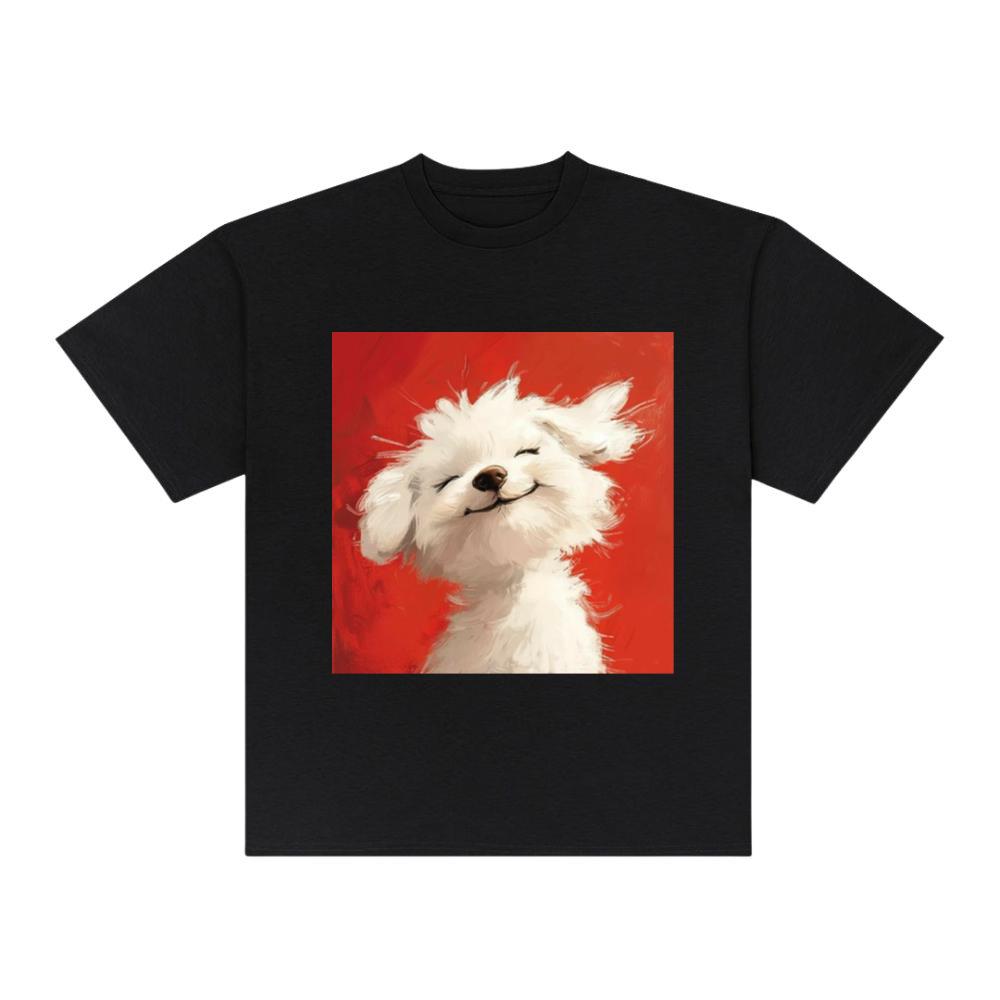 Happy Fluffy Dog T-Shirts