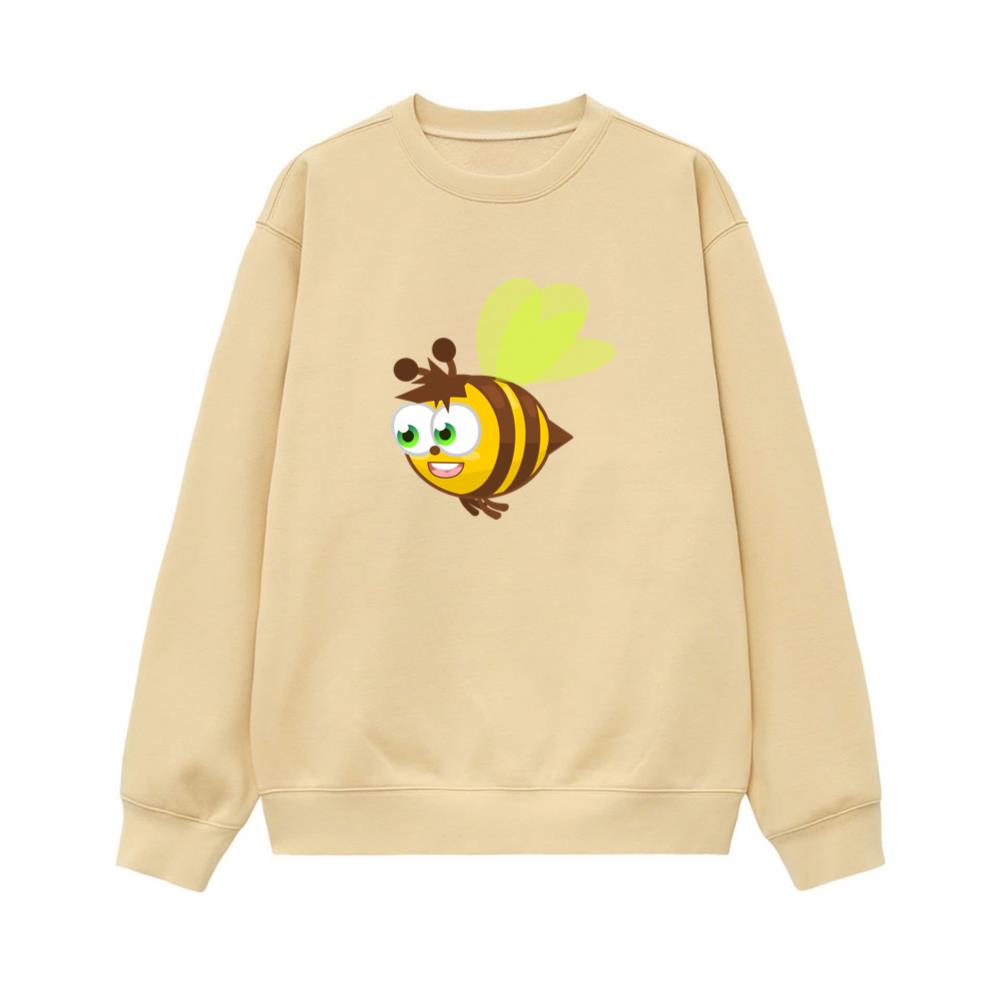 Happy Flying Cartoon Bee Sweatshirt
