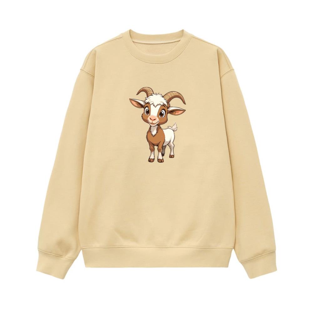 Happy Little Cartoon Goat Sweatshirt