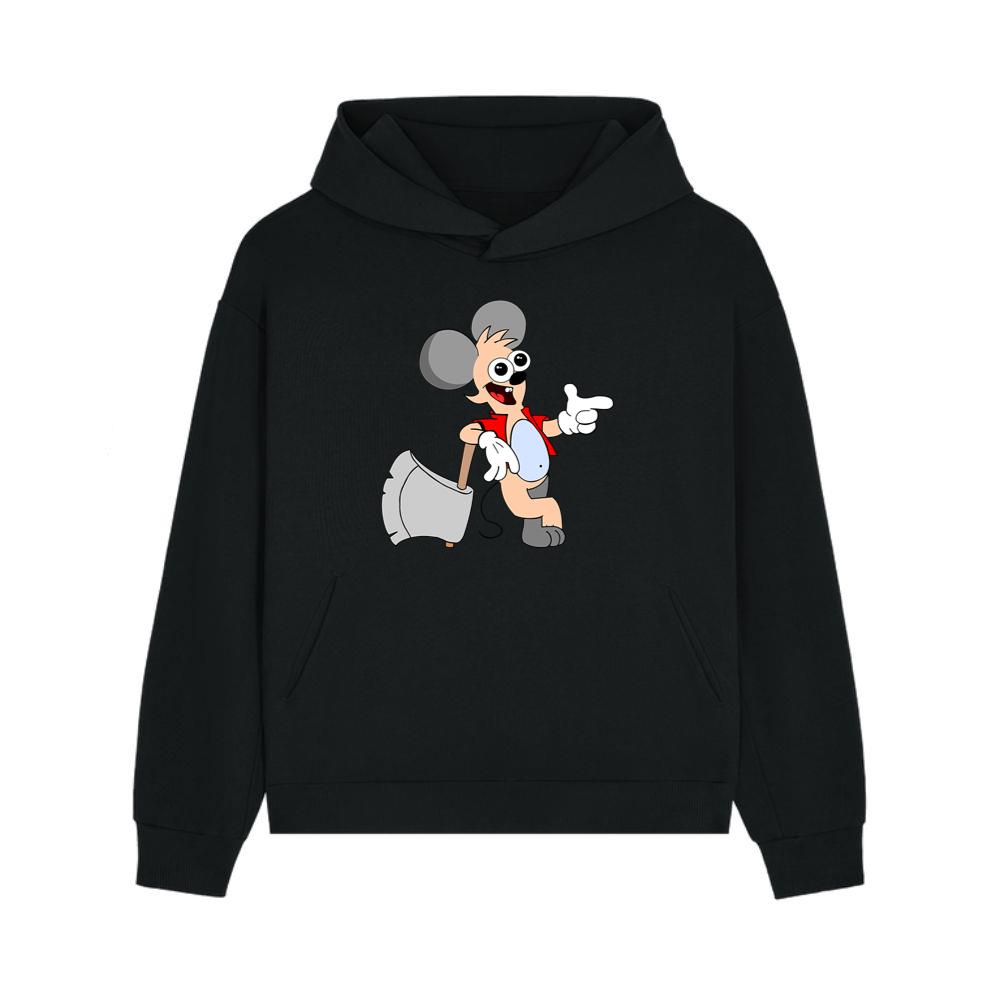 Happy Mouse With Axe Hoodie