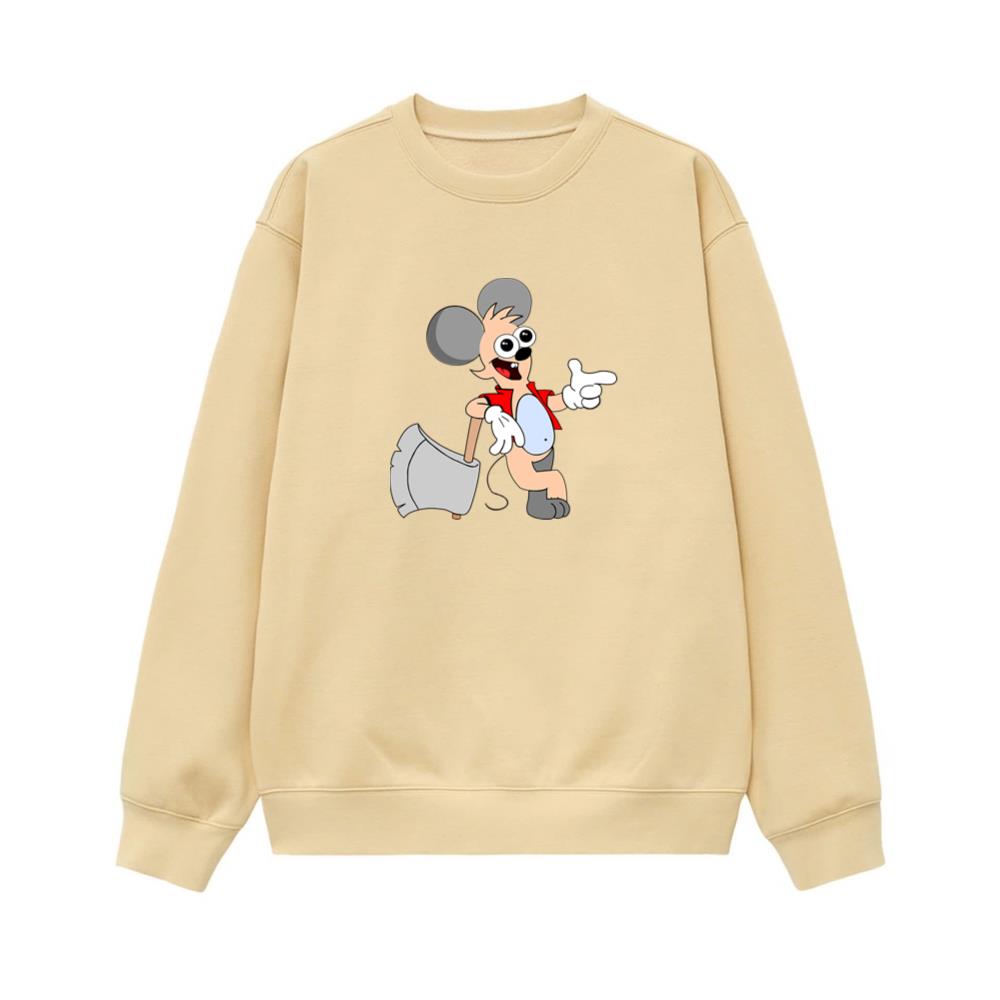 Happy Mouse With Axe Sweatshirt