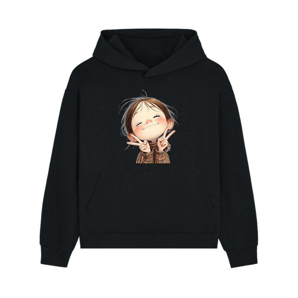 Happy Winking Girl Hoodie