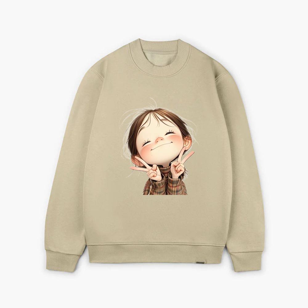 Happy Winking Girl Sweatsrhits