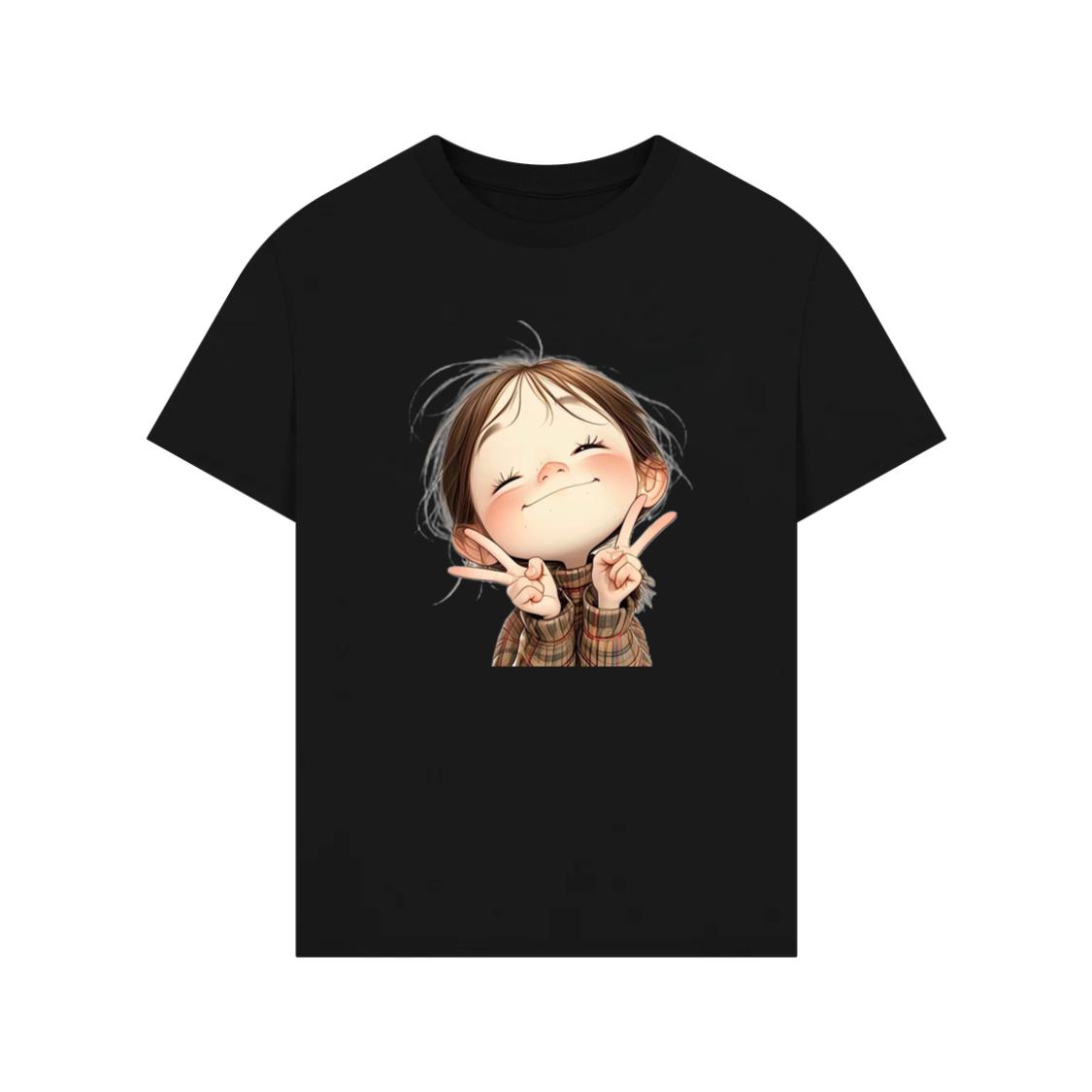 Happy Winking Girl T-Shirt