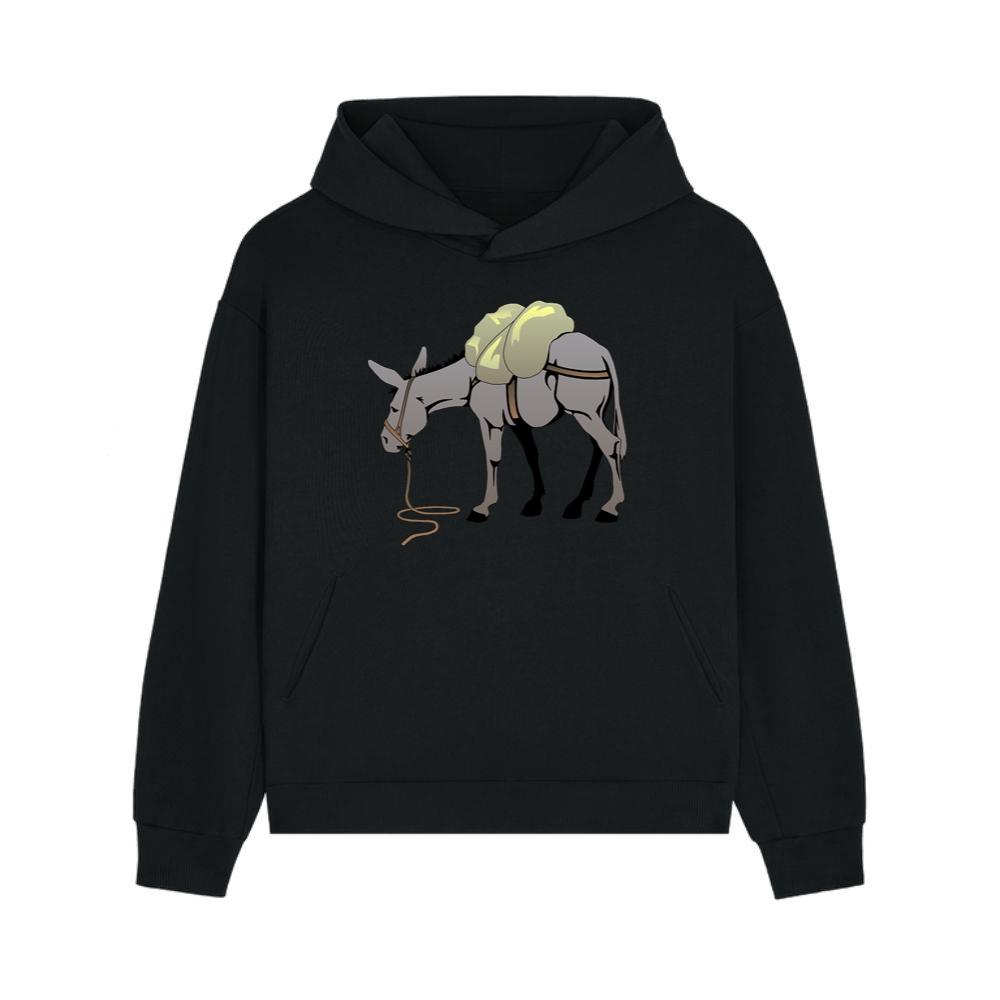 Hardworking Donkey on Duty Hoodie