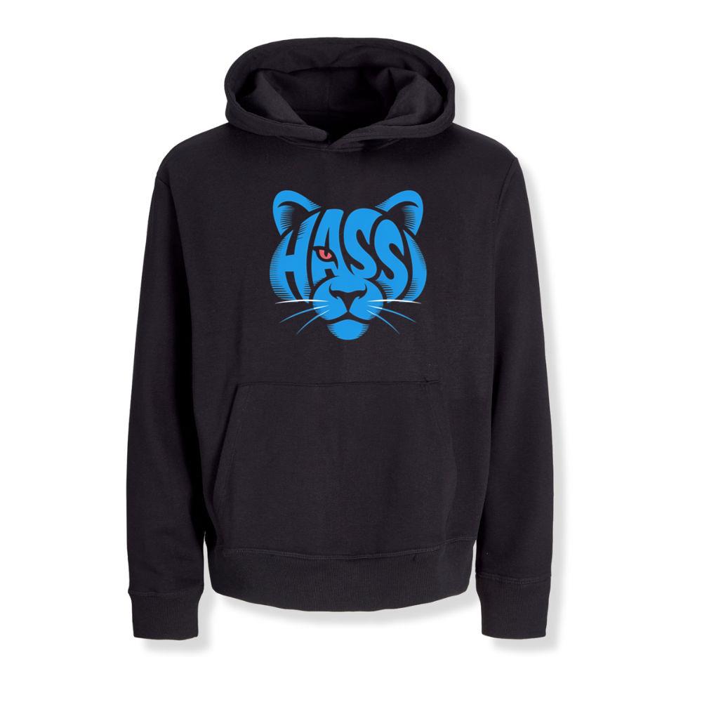 Hass Blue Panther Retro Animal Graphic Hoodies