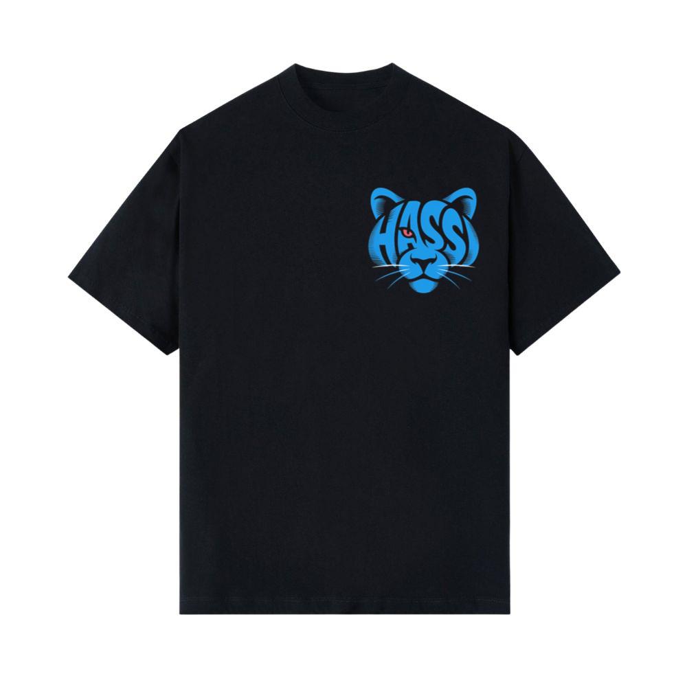 Hass Blue Panther Retro Animal Graphic T-Shirts