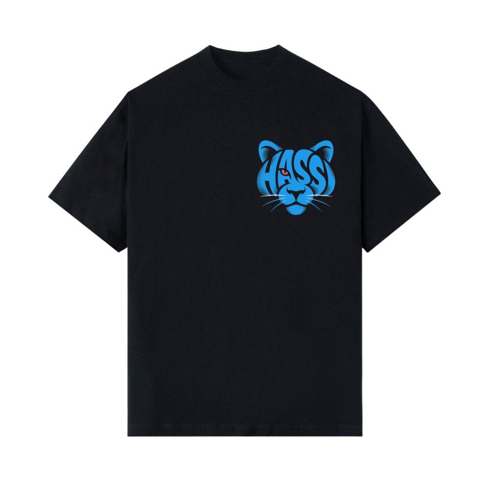 Hass Blue Panther Retro Animal Graphic T-Shirts