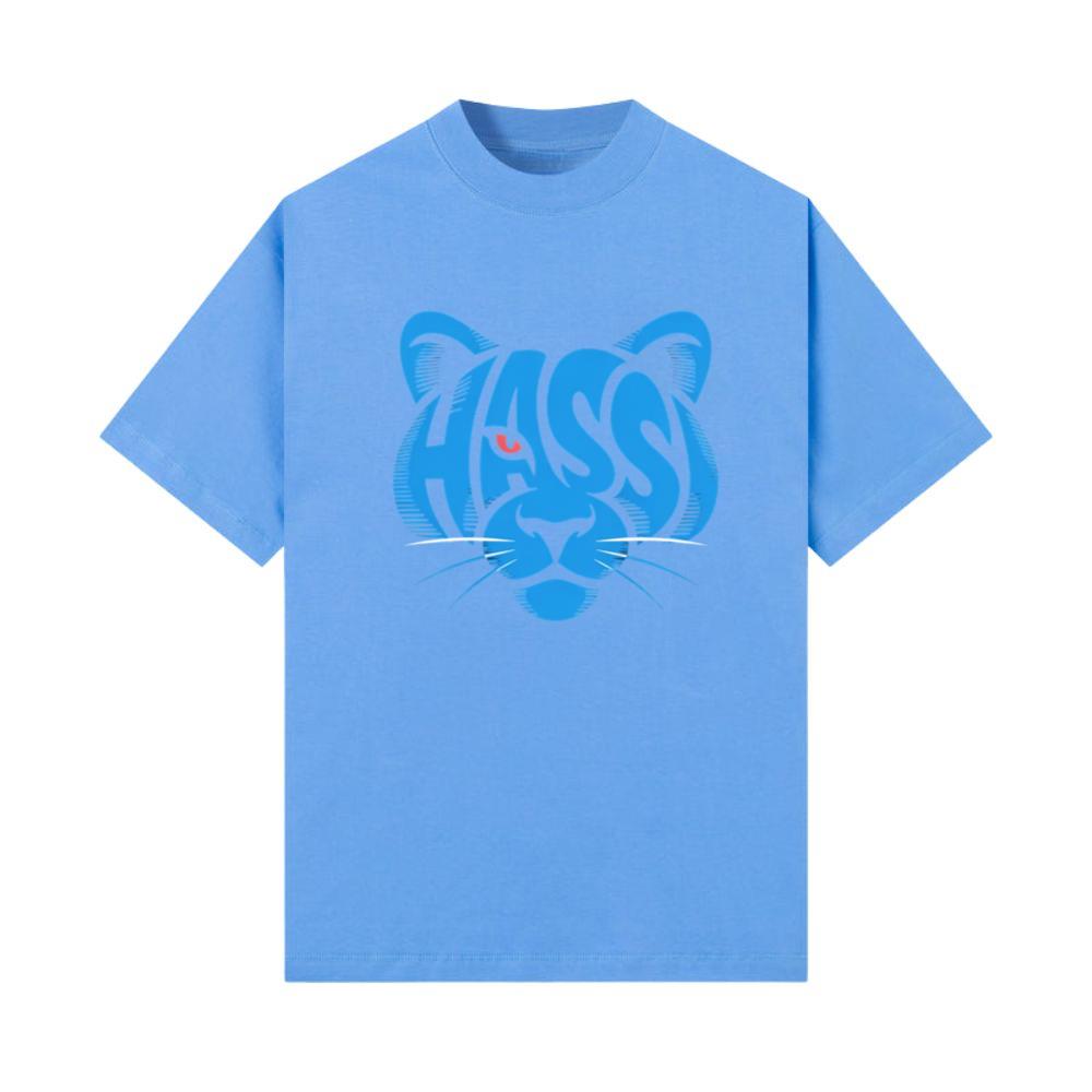 Hass Blue Panther Retro Animal Graphic T-Shirts