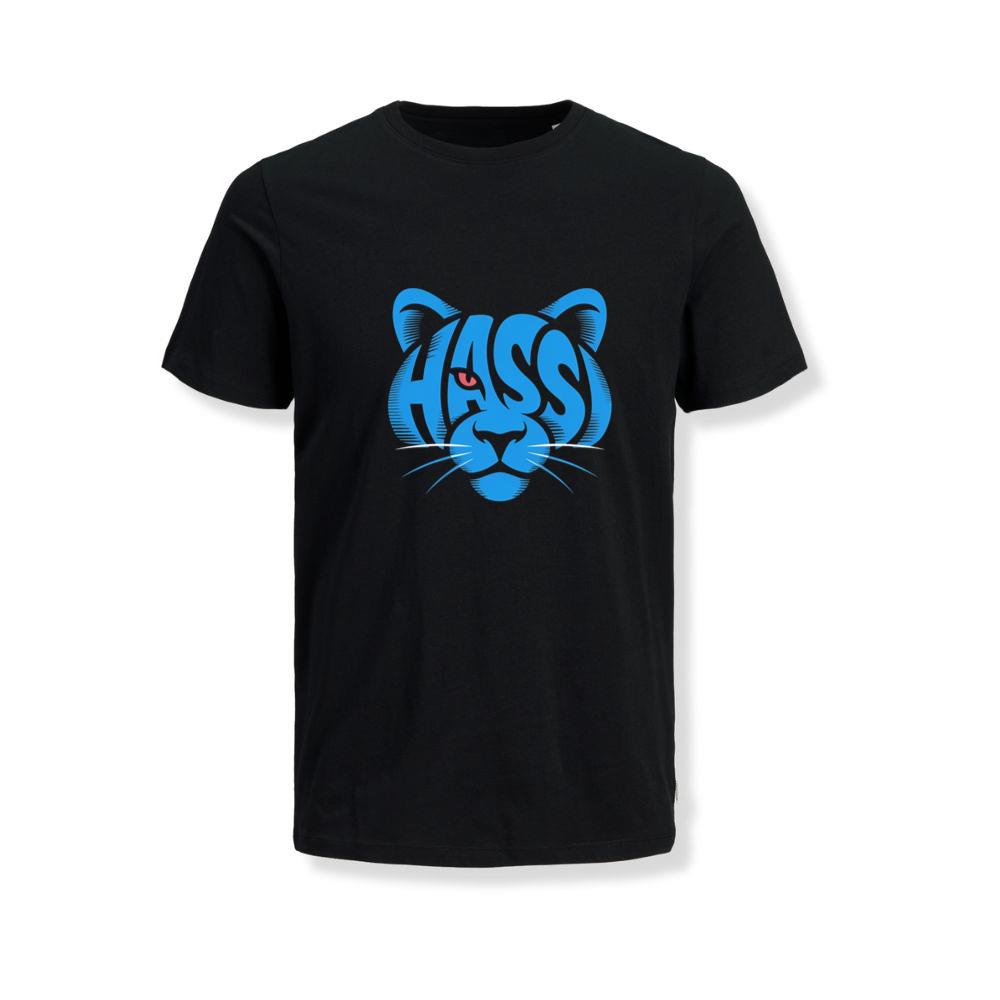 Hass Blue Panther Retro Animal Graphic T-Shirts