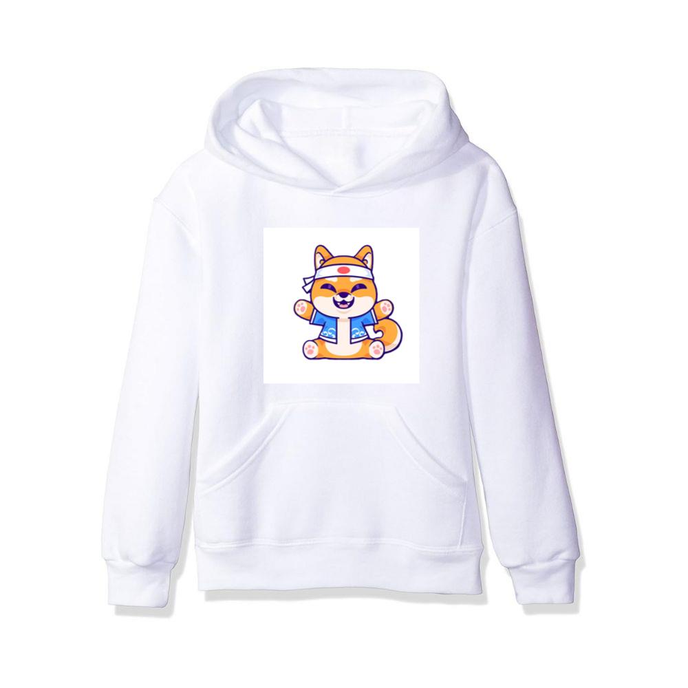 he Cheerful Chibi Shiba with a Classic Japanese Flair Hoodies