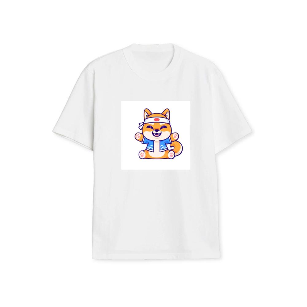 he Cheerful Chibi Shiba with a Classic Japanese Flair T-Shirts