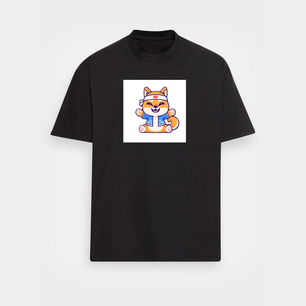 he Cheerful Chibi Shiba with a Classic Japanese Flair T-Shirts