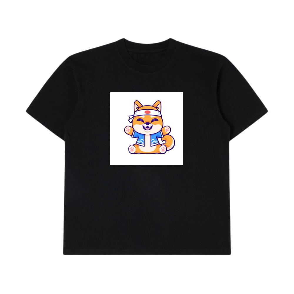 he Cheerful Chibi Shiba with a Classic Japanese Flair T-Shirts