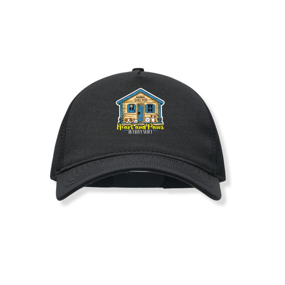 Heart and Paws In Every Dog Owner Animal Shelter Rescue Graphic Black Hat