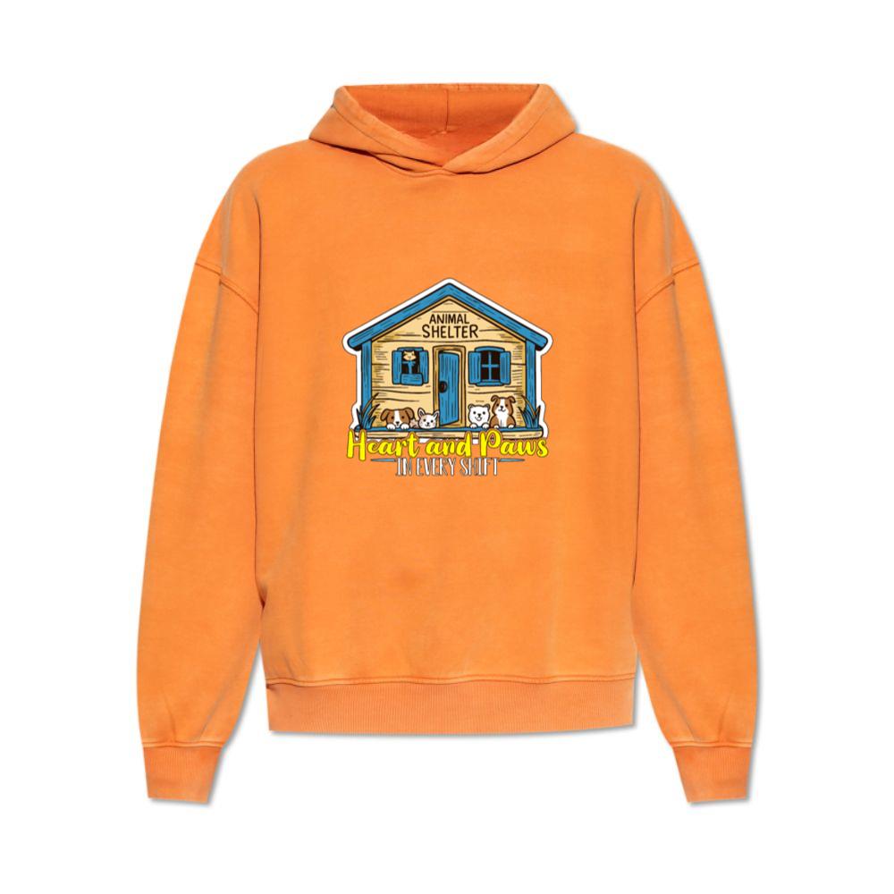 Heart and Paws In Every Dog Owner Animal Shelter Rescue Graphic Hoodie