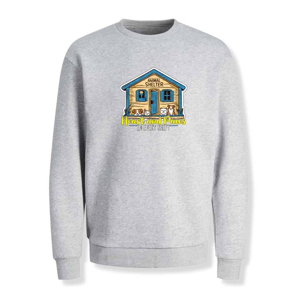 Heart and Paws In Every Dog Owner Animal Shelter Rescue Graphic Sweatshirt