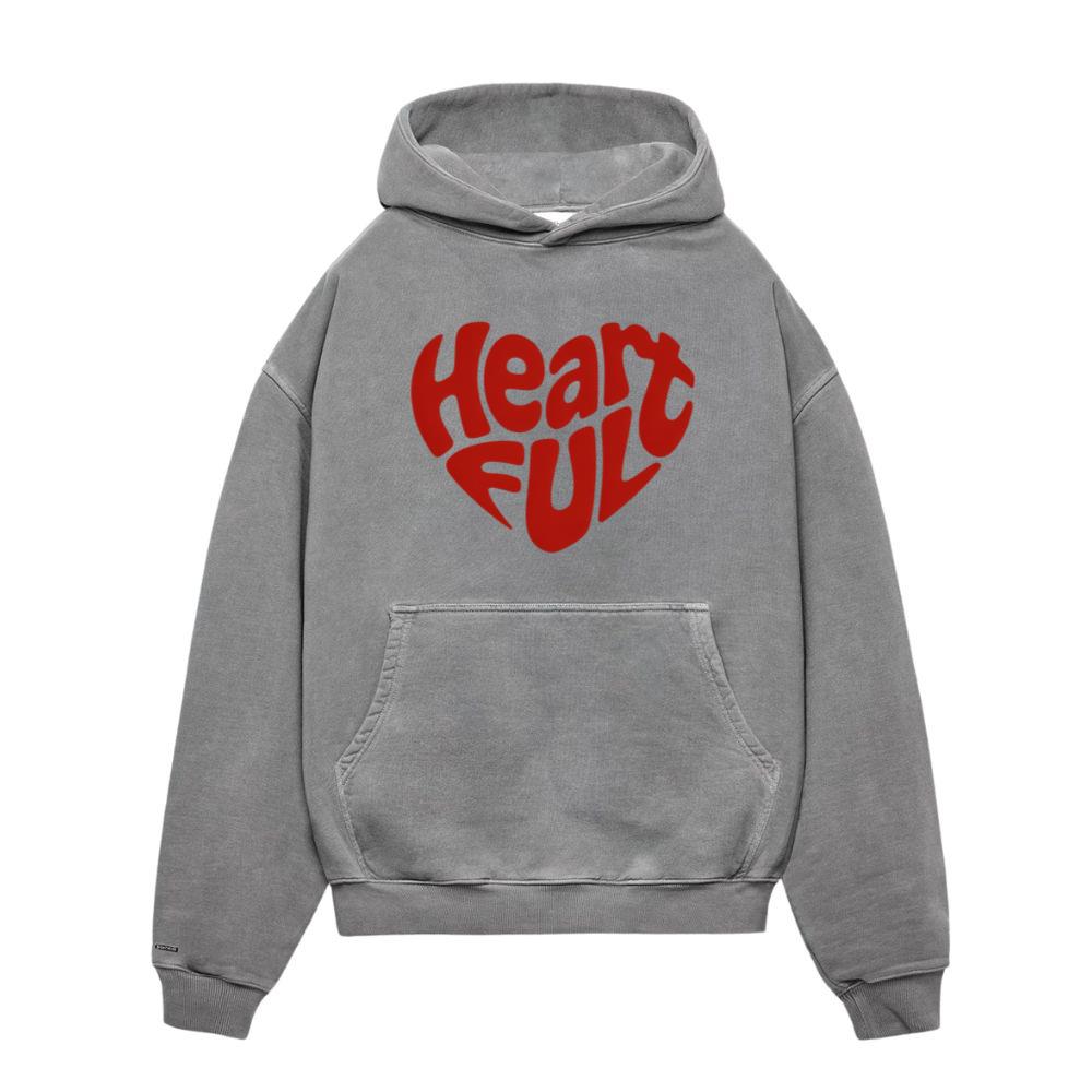 Heart Full Retro Typography Love Graphic
