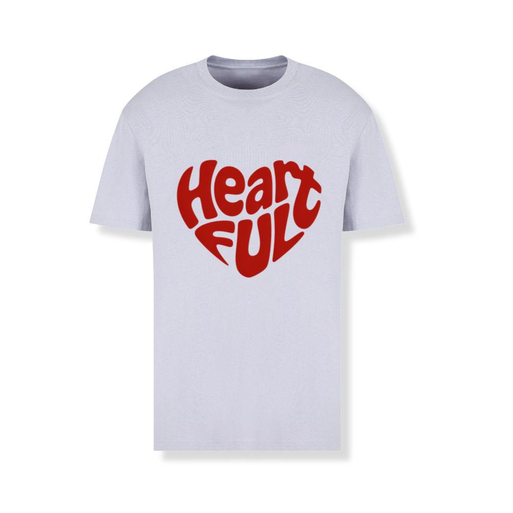 Heart Full Retro Typography Love Graphic T-Shirts