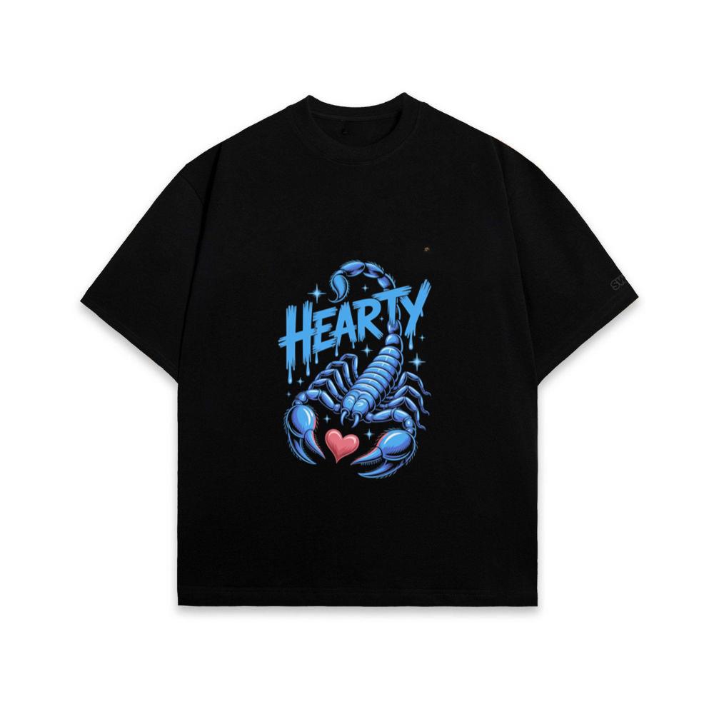 Hearty Skeleton Hand Heart Sign Graphic T-Shirt